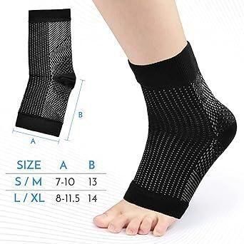 Swelling Arch Heel Socks – Yoga Sport Protect Socks for Pain Relief & Support (Pack of 2 Pair)