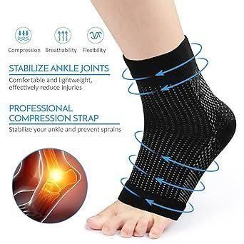 Swelling Arch Heel Socks – Yoga Sport Protect Socks for Pain Relief & Support (Pack of 2 Pair)
