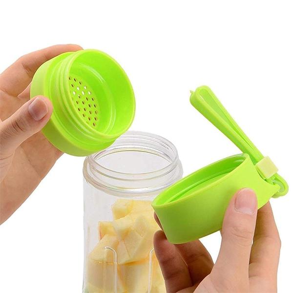 Portable USB Rechargeable Juicer Cup – 6-Blade Blender, Protein Shaker & Smoothie Maker (380ml)