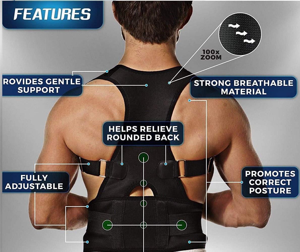 Posture Corrector Belt – Unisex Back Support for Pain Relief & Alignment