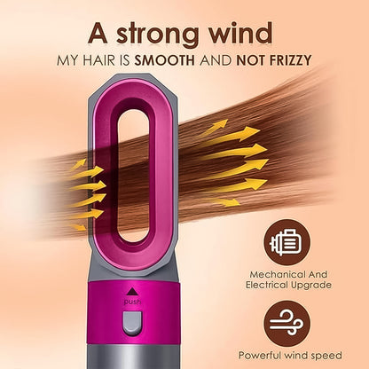 5-in-1 Hair Dryer Brush – Multifunctional Hot Air Styler with Detachable Brush Head