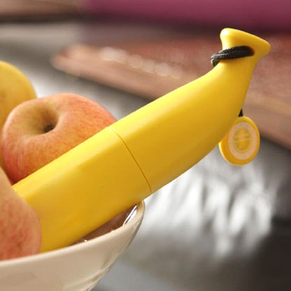 Banana Shaped Mini Foldable Umbrella Stylish Yellow
